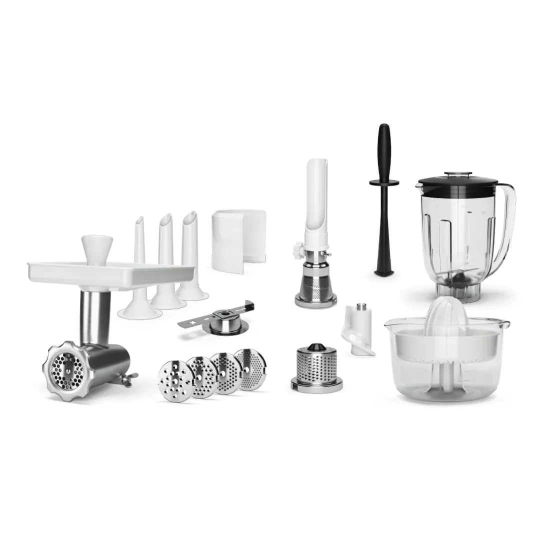 Ankarsrum Deluxe Package Add-On. Original Assistent Stand Mixer Attachment with Meat Mincer. Juicer and Blender