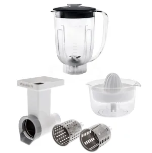 Ankarsrum GO GREEN Bundle - Original Assistent Stand Mixer Attachment. Blender. Citrus Press and Veggie Cutter - Made in Sweden