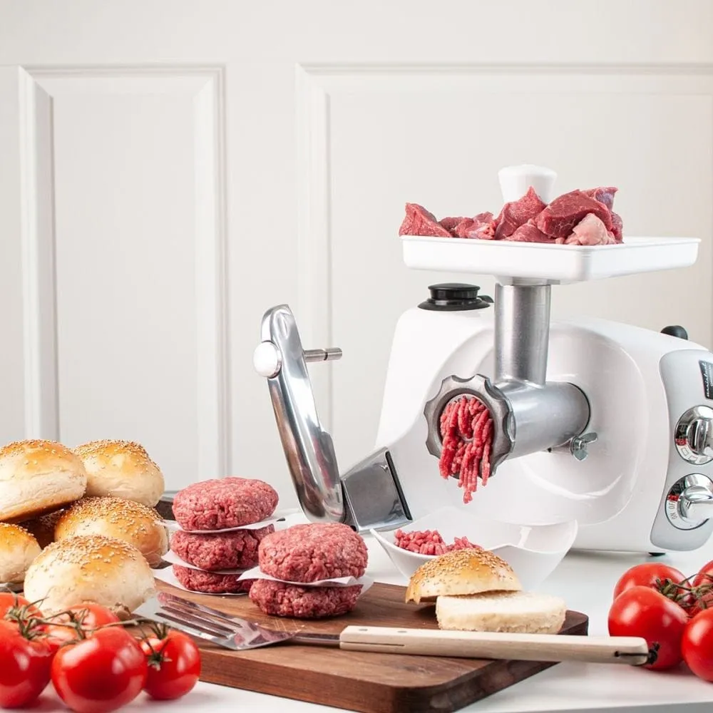 Ankarsrum Meat Mincer Complete - Original Assistent Stand Mixer Meat Grinder Attachment with 4 Discs - Made in Sweden