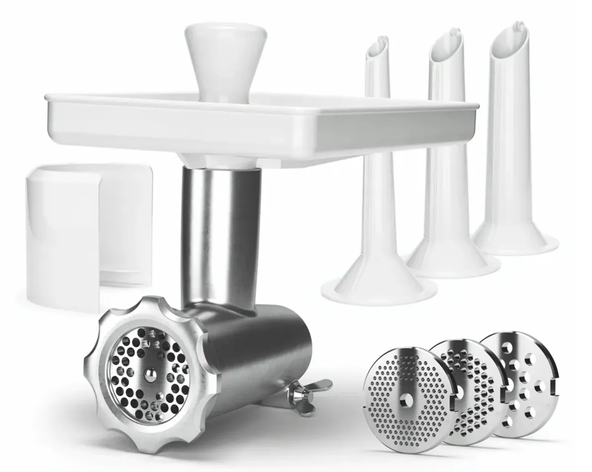 Ankarsrum Meat Mincer Hunter Package - Original Assistent Stand Mixer Meat Grinder Attachment Set for Making Sausage and More - Made in Sweden