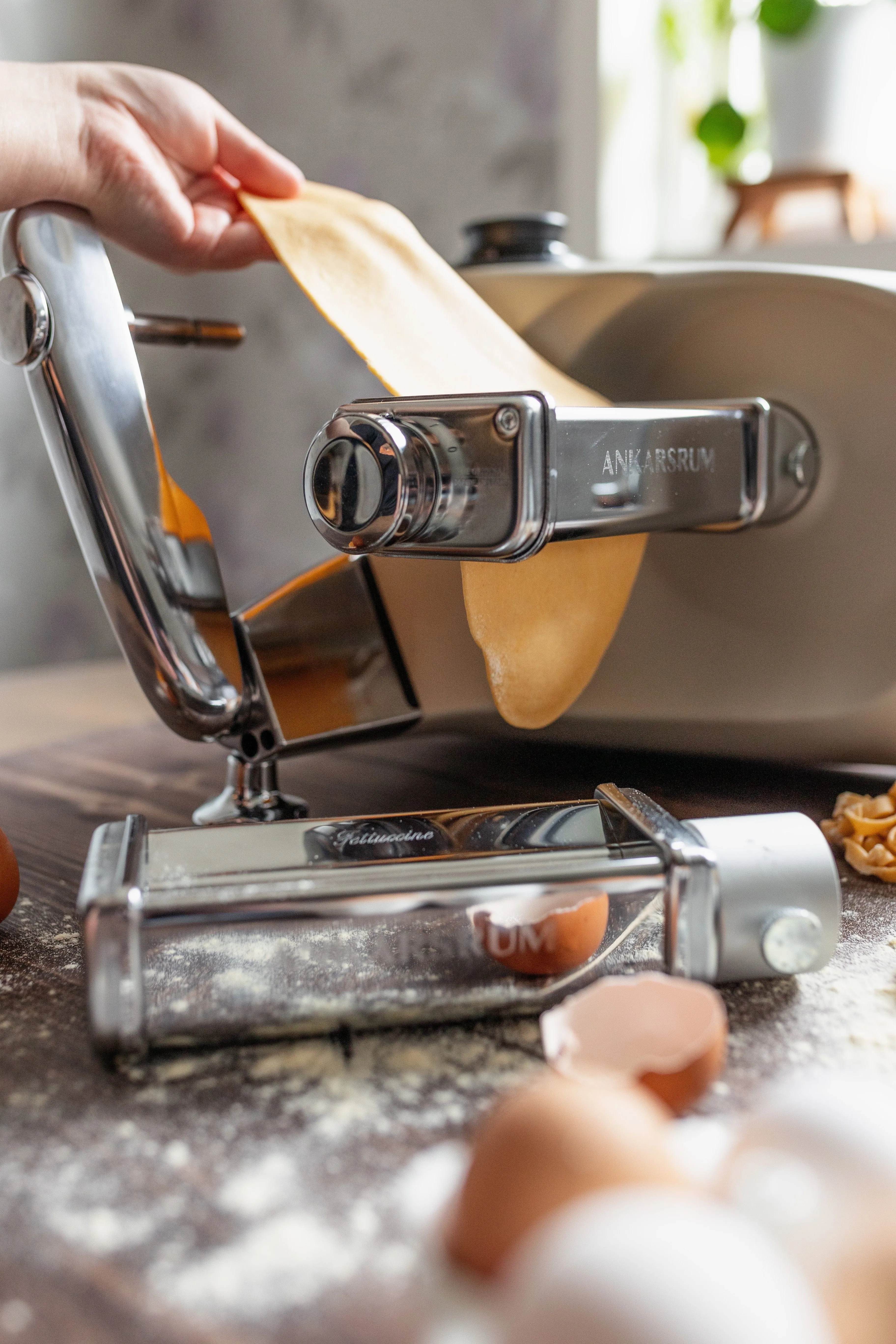 Ankarsrum Pasta Bundle (Lasagna Roller & Fettucine Cutter) - Original Assistent Stand Mixer Attachments for AKM6230