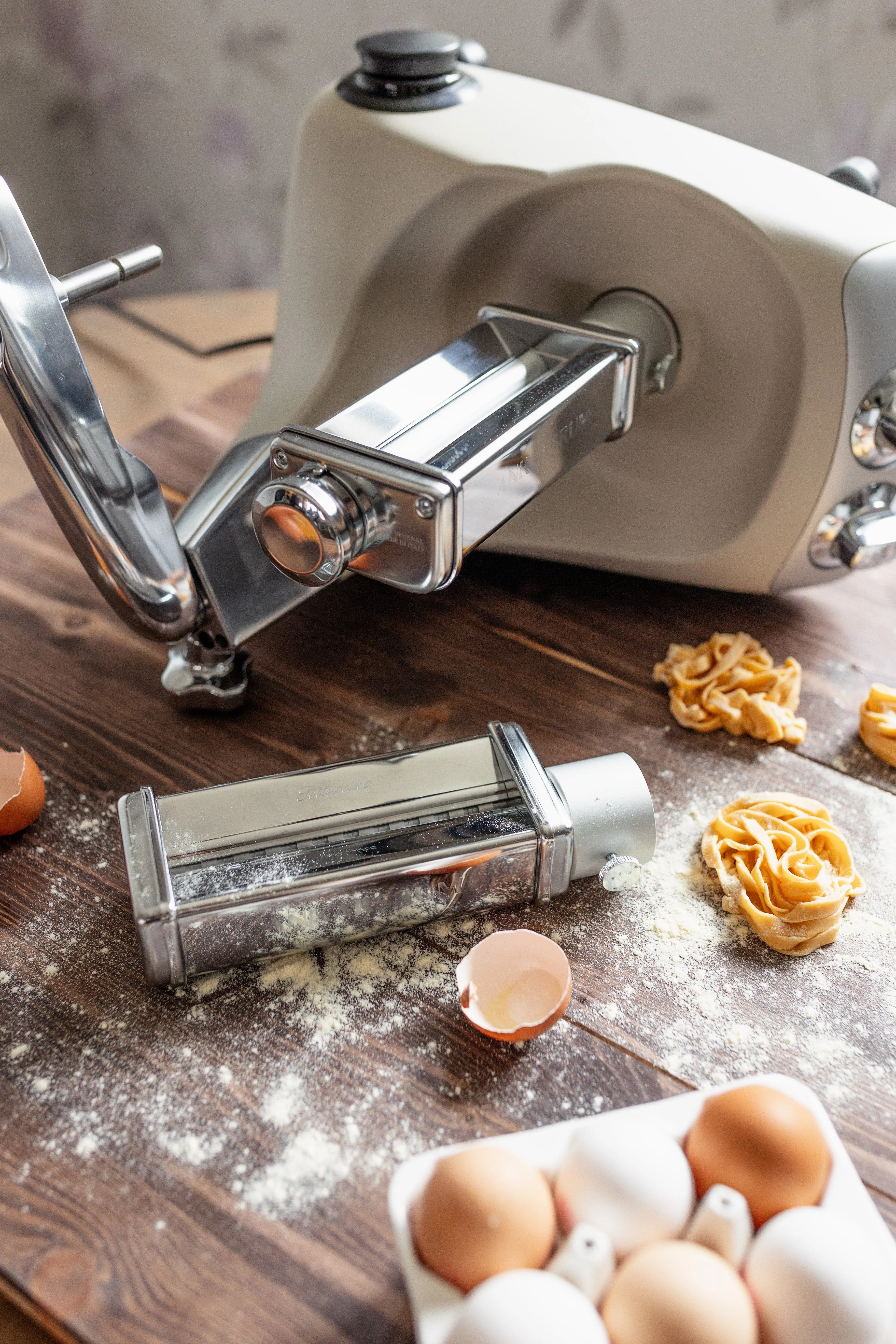 Ankarsrum Pasta Bundle (Lasagna Roller & Fettucine Cutter) - Original Assistent Stand Mixer Attachments for AKM6230