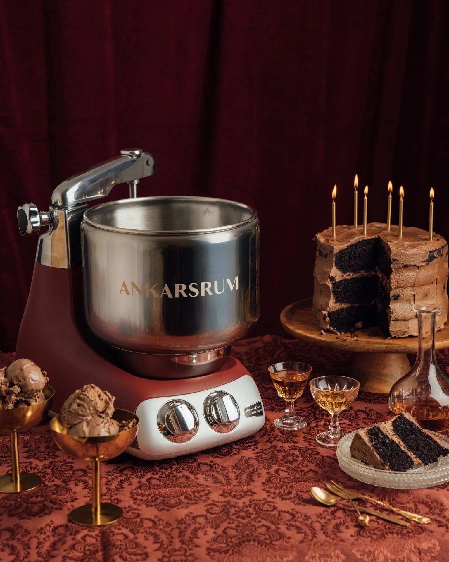 Ankarsrum Premium Stand Mixer. 600 Watt Original Assistent Ranked #1 for Performance. Made in Sweden Since 1940--Various Colors