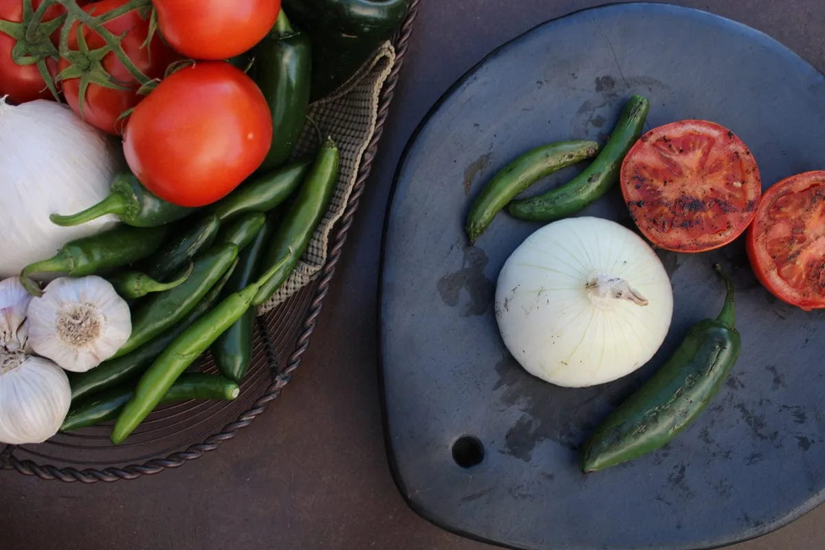 Authentic Chamba Comal - Black Clay Concave Griddle for Heating Tortillas and Roasting Veggies  - Stovetop & Oven Safe  Handmade in Colombia