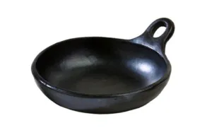 Authentic Chamba Saute Pan - All-Natural Black Clay Frying Pan - Stovetop & Oven Safe  Handmade in Colombia