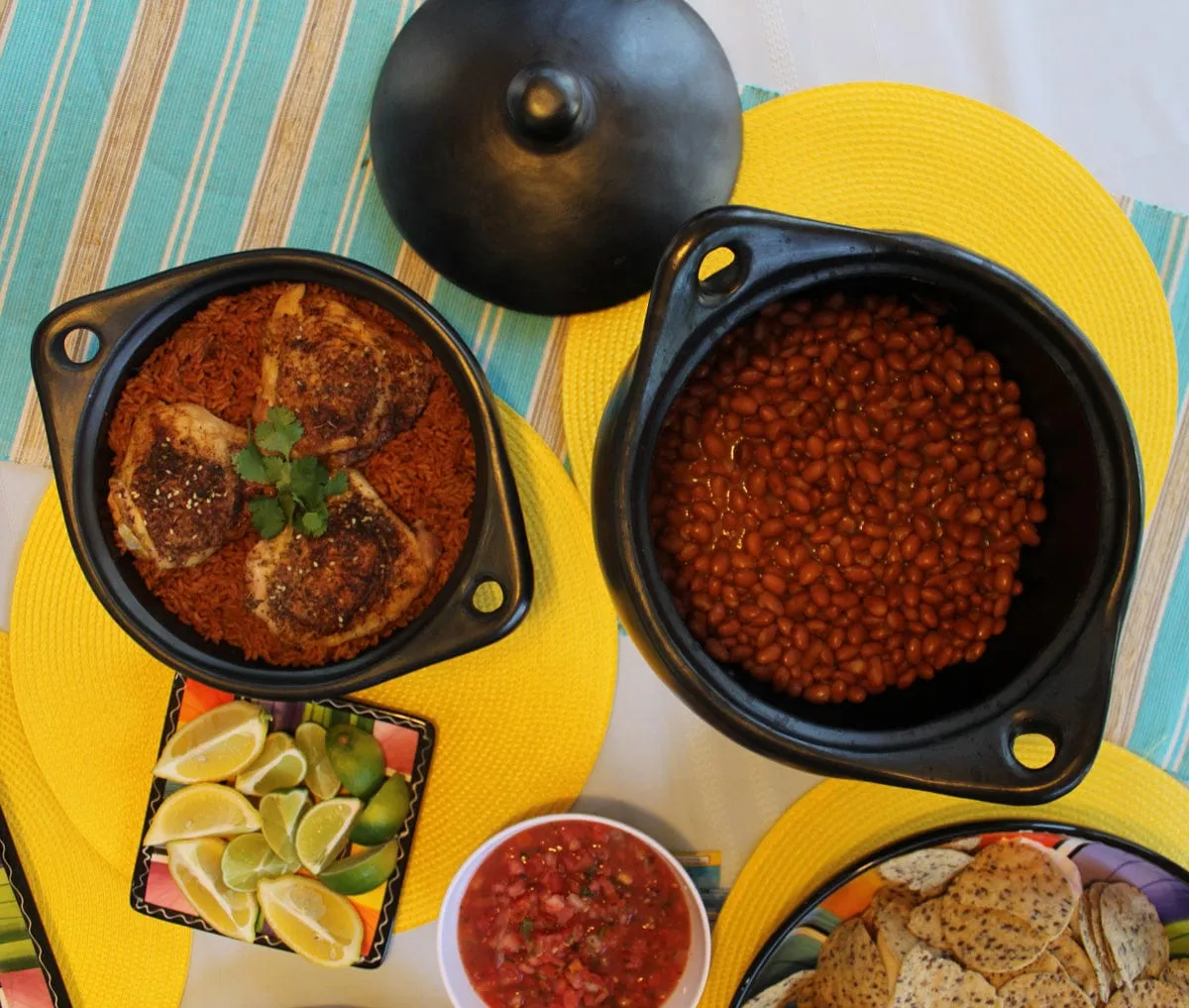 Authentic Chamba Soup & Bean Pot - Elegant. All-Natural Black Clay Pot with Cover for Slow. Even Cooking - Stovetop & Oven Safe - Handmade in Colombia