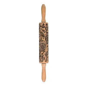 Beechwood Rolling Pin - Paisley