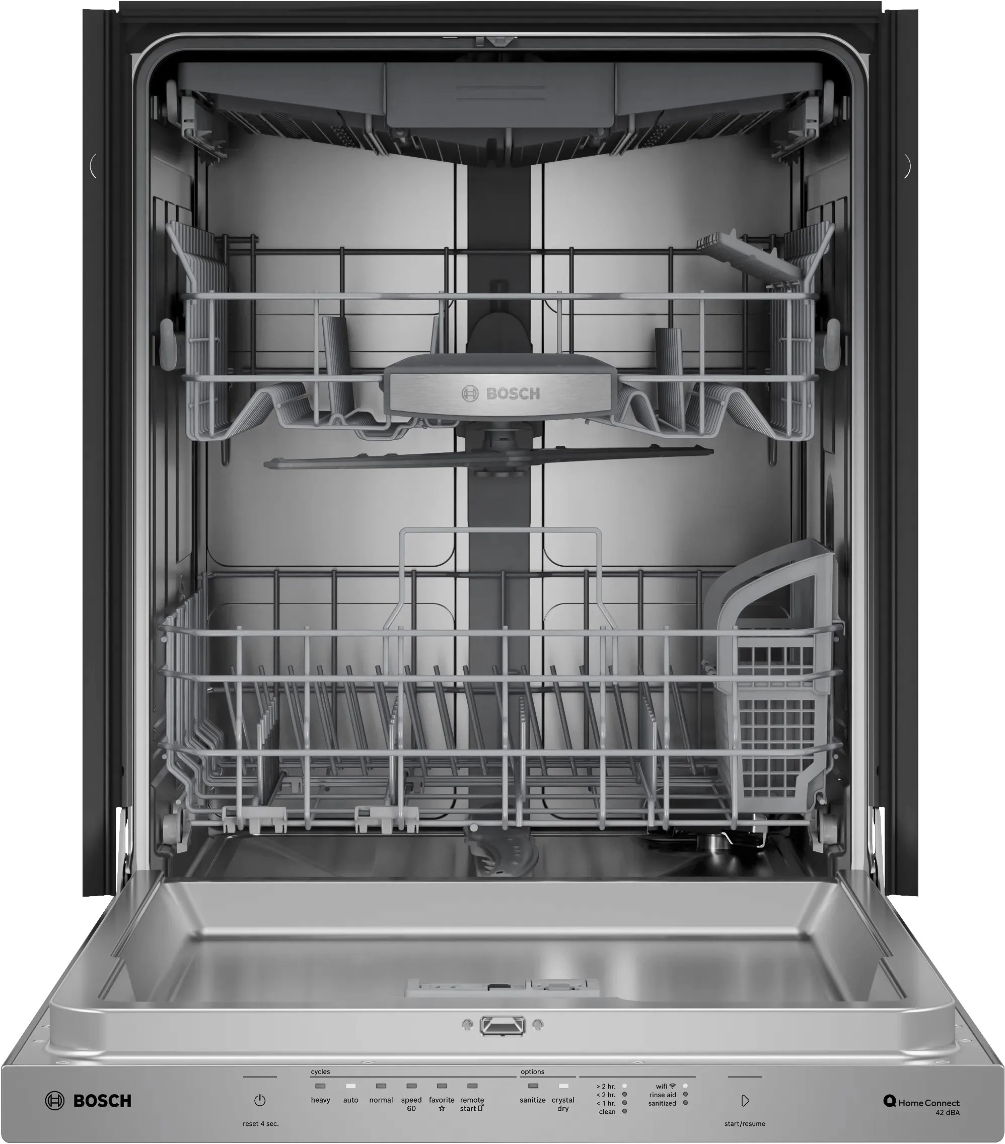 Bosch SHP78DM5N 800 Series Dishwasher 24 Stainless Steel Anti-Fingerprint