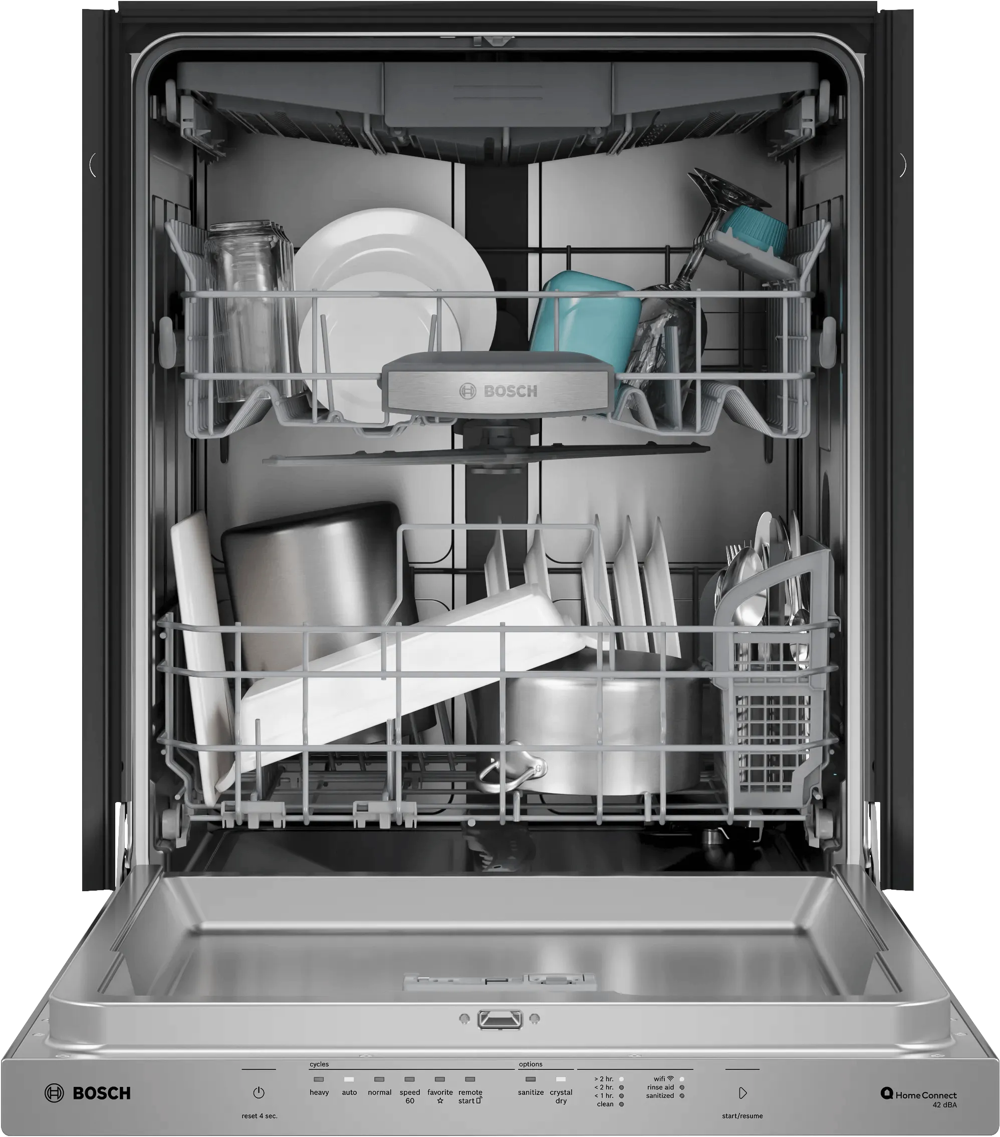 Bosch SHP78DM5N 800 Series Dishwasher 24 Stainless Steel Anti-Fingerprint