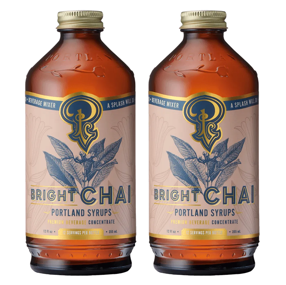 Bright Chai Syrup two-pack by Portland Syrups
