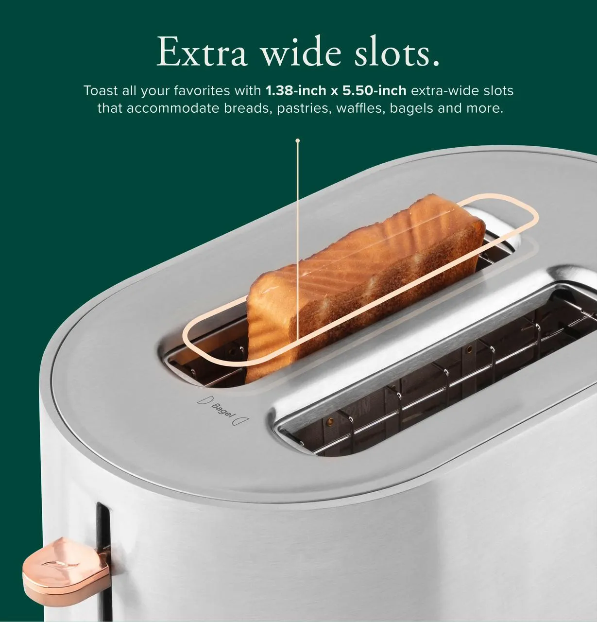 Cafe C9TMA2S2PS3 Caf&#8482; Express Finish Toaster