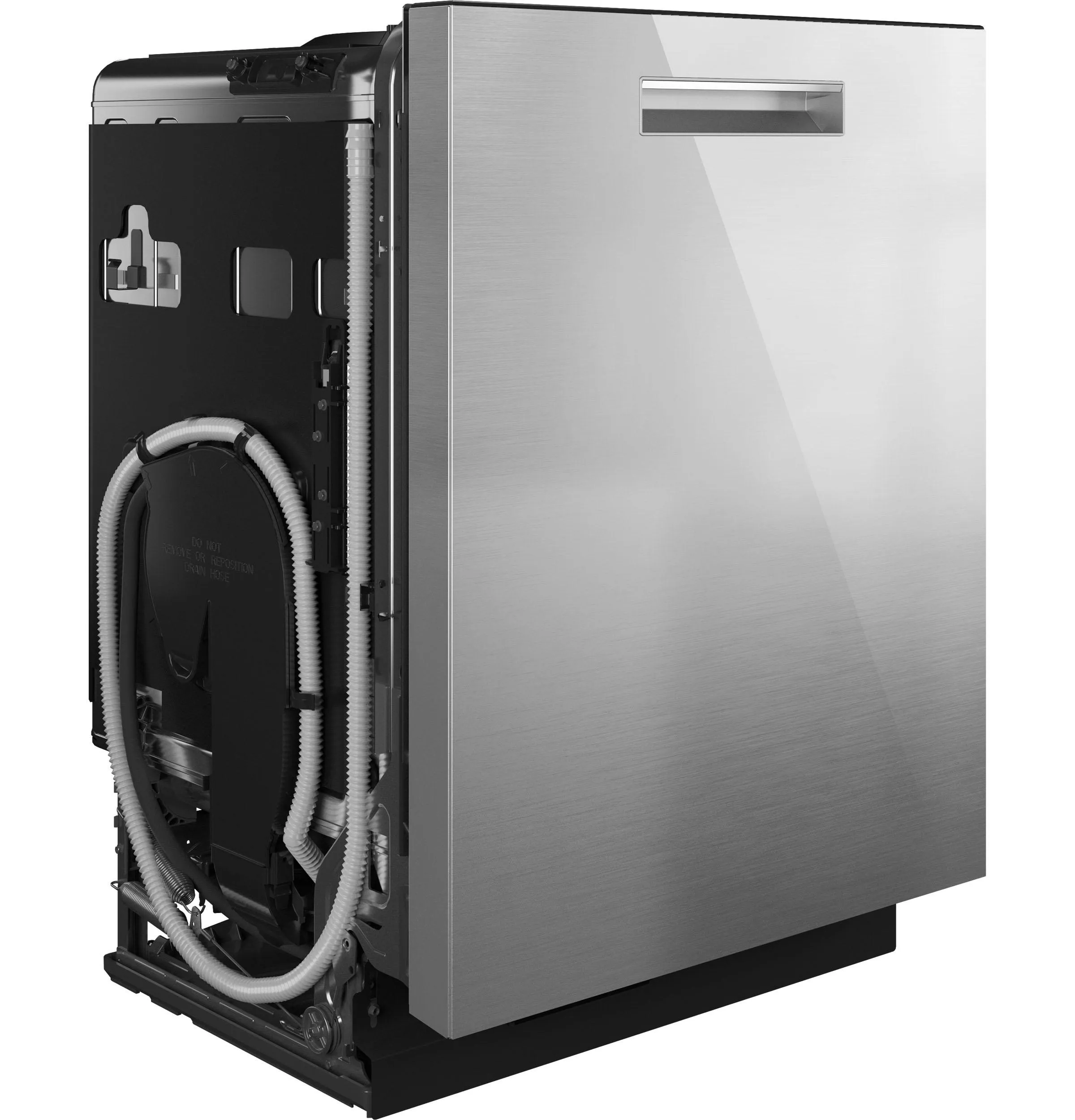 Cafe CDP888M5VS5 Caf&#8482; Customfit Energy Star Stainless Interior Smart Dishwasher With Ultra Wash Top Rack And Dual Convection Ultra Dry. Led Lights. 39 Dba In Platinum Glass