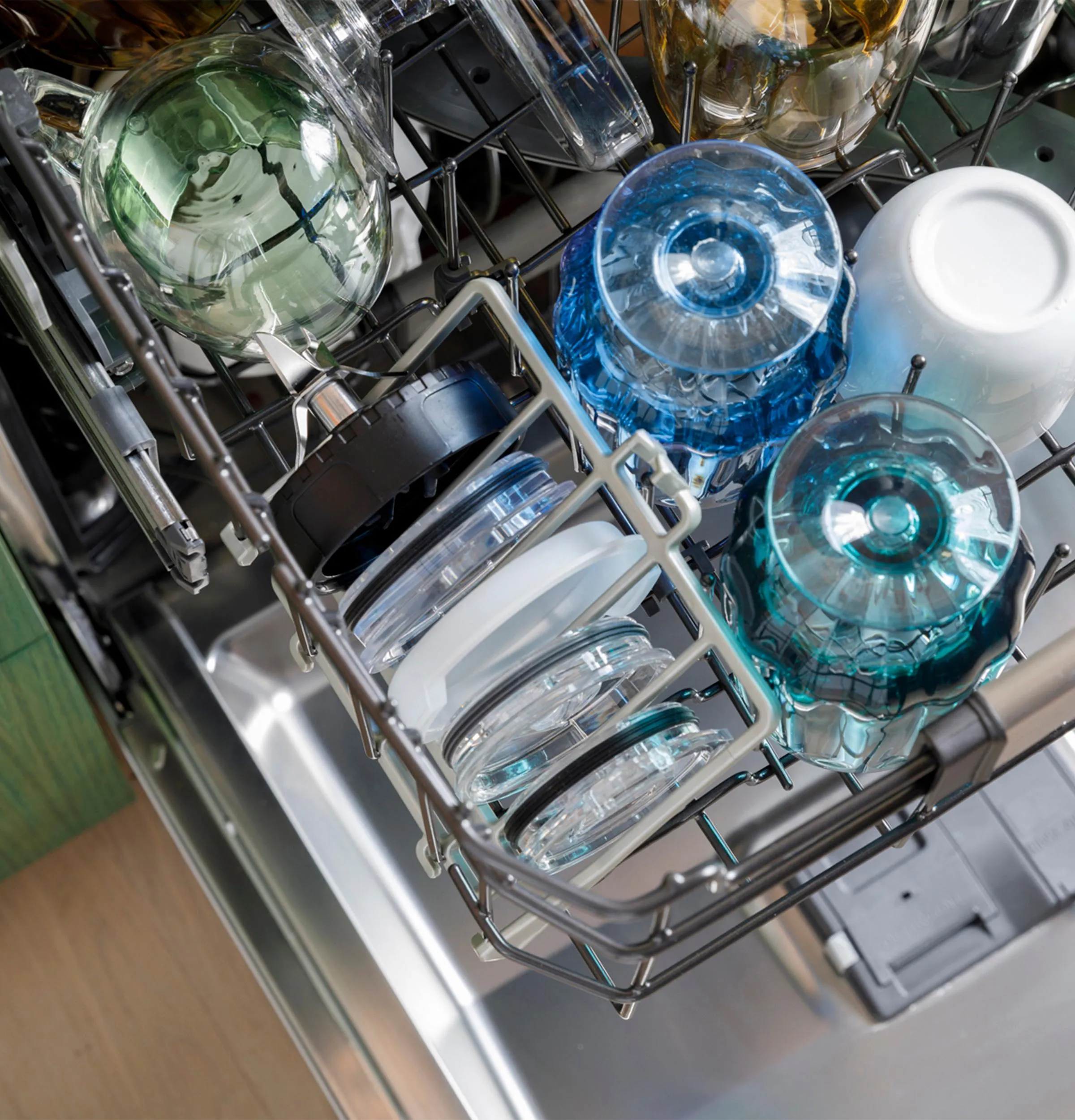 Cafe CDT858P2VS1 Caf&#8482; Customfit Energy Star Stainless Interior Smart Dishwasher With Ultra Wash Top Rack And Dual Convection Ultra Dry. 44 Dba