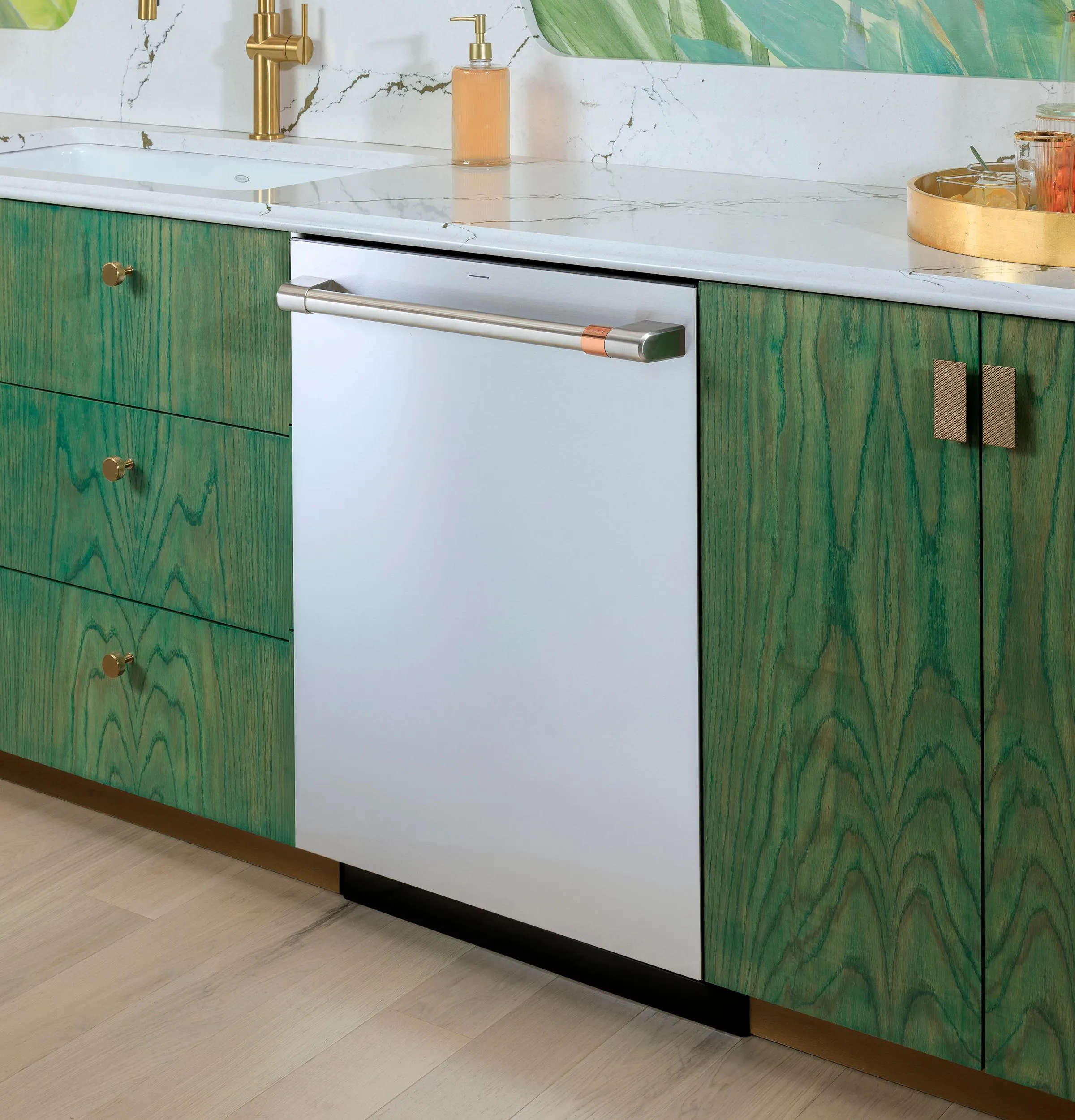 Cafe CDT858P2VS1 Caf&#8482; Customfit Energy Star Stainless Interior Smart Dishwasher With Ultra Wash Top Rack And Dual Convection Ultra Dry. 44 Dba