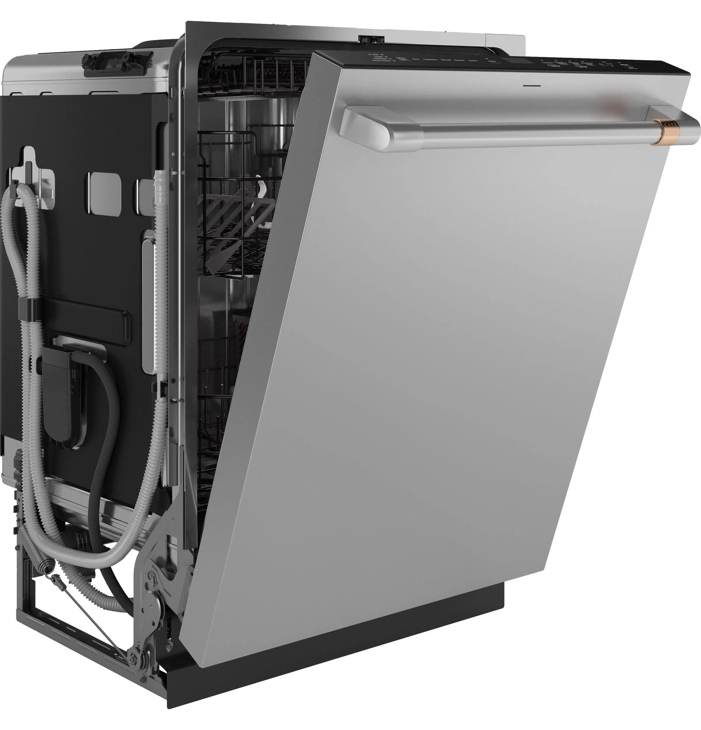 Cafe CDT858P2VS1 Caf&#8482; Customfit Energy Star Stainless Interior Smart Dishwasher With Ultra Wash Top Rack And Dual Convection Ultra Dry. 44 Dba