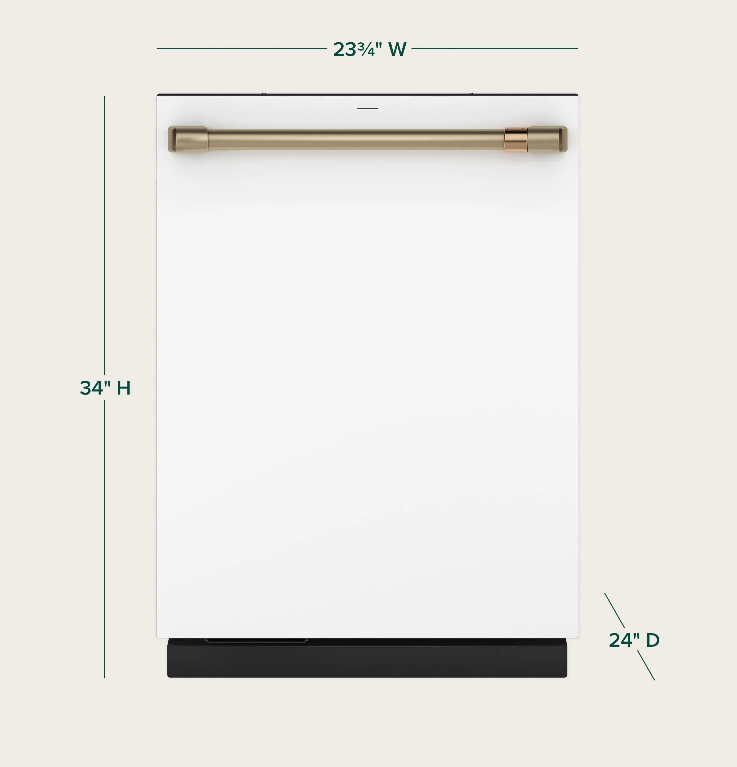 Cafe CDT888P4VW2 Caf&#8482; Customfit Energy Star Stainless Interior Smart Dishwasher With Ultra Wash Top Rack And Dual Convection Ultra Dry. Led Lights. 39 Dba