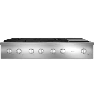 Cafe CGU486P2TS1 Caf&#8482; 48 Commercial-Style Gas Rangetop With 6 Burners And Integrated Griddle (Natural Gas)