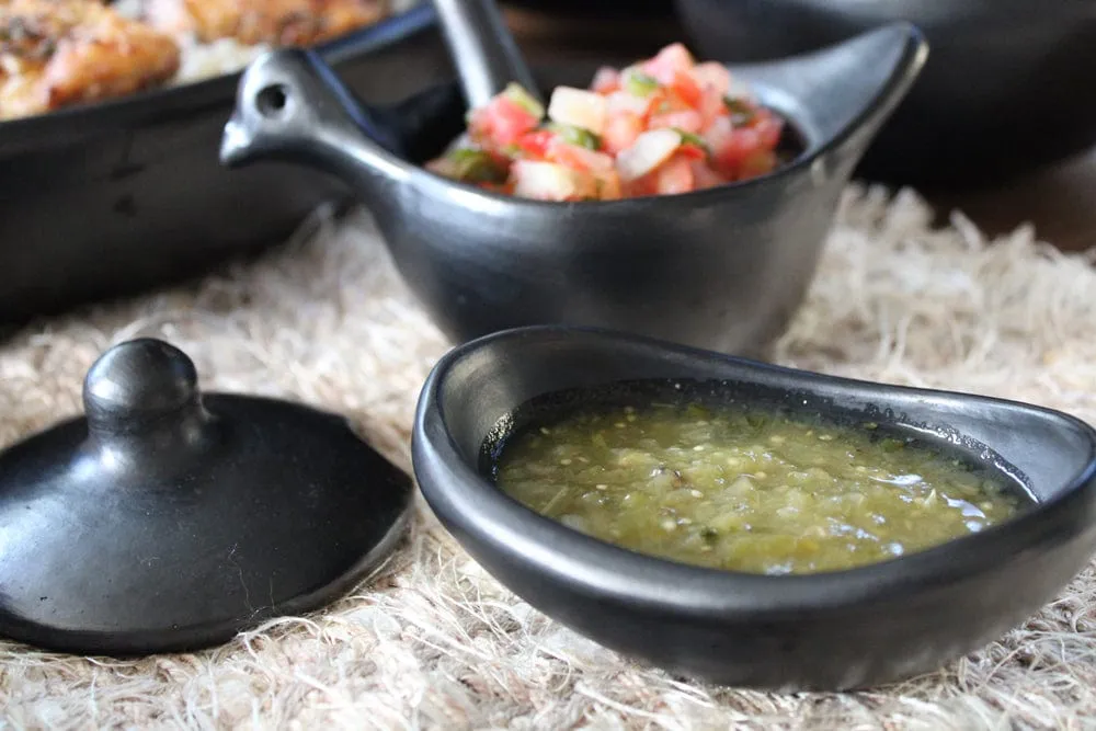 Chamba Hen Salsa Dish w/ Spoon