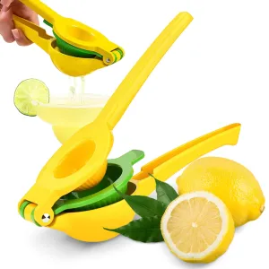 Cheer Collection Heavy-Duty Citrus Squeezer  BPA-Free Citrus Juicer with Dual Seed Strainer for Effortless. Seed-Free Juicing