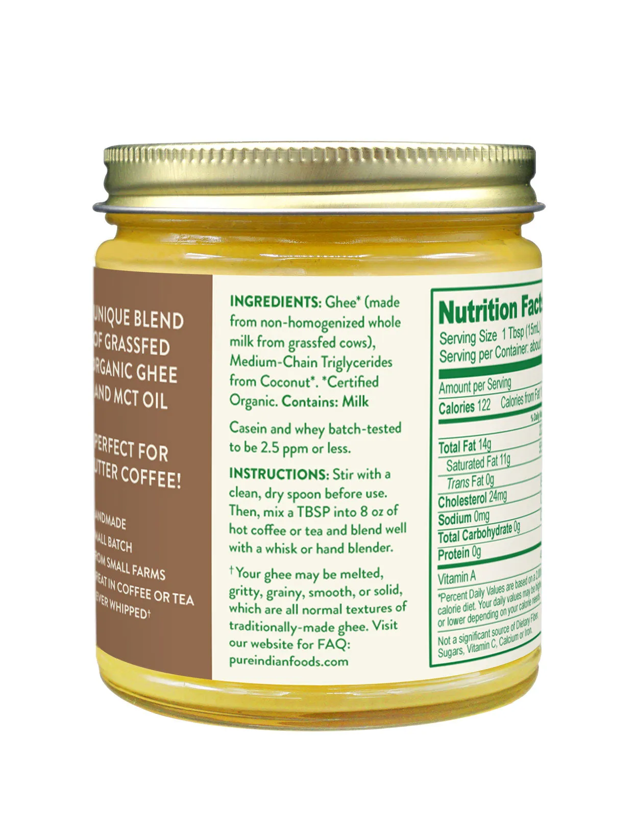 Coffee   Butter Coffee Creamer. Certified Organic