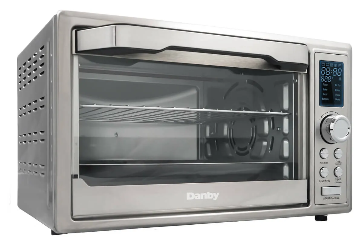 Danby DBTO0961ABSS Danby 0.9 Cu. Ft./25L Convection Toaster Oven With Air Fry Technology. Digital Lcd Display