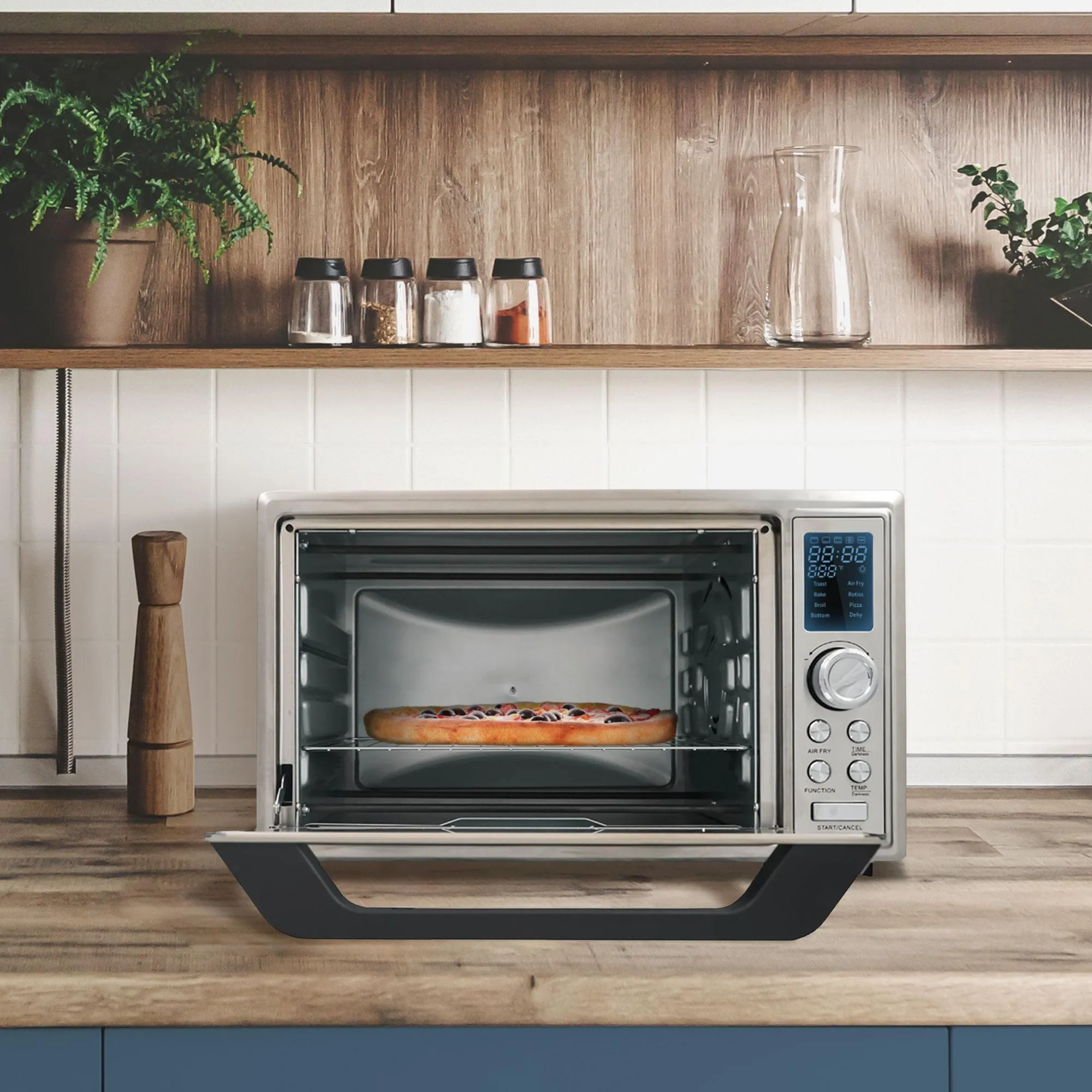 Danby DBTO0961ABSS Danby 0.9 Cu. Ft./25L Convection Toaster Oven With Air Fry Technology. Digital Lcd Display