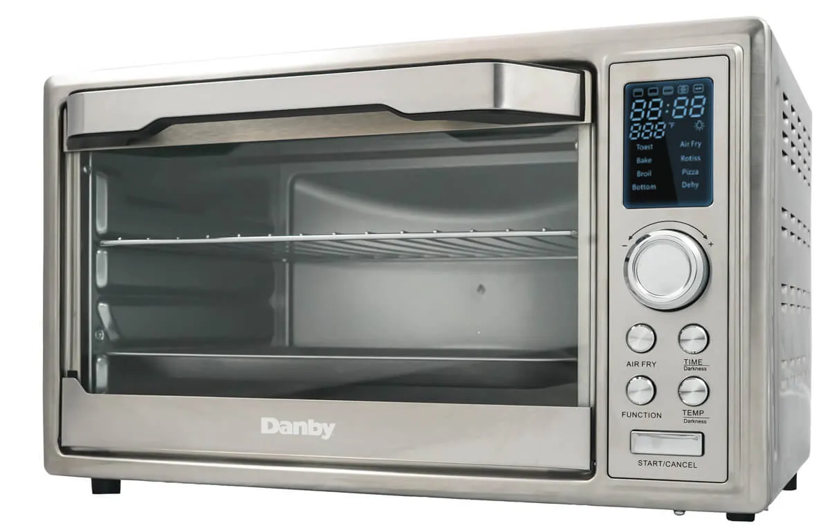 Danby DBTO0961ABSS Danby 0.9 Cu. Ft./25L Convection Toaster Oven With Air Fry Technology. Digital Lcd Display