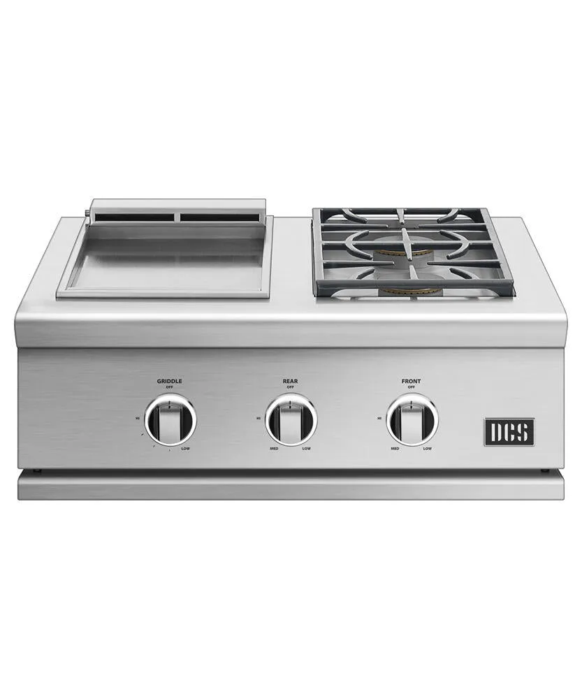 Dcs GDSBE1302L 30 Griddle/Side Burner. Lp Gas