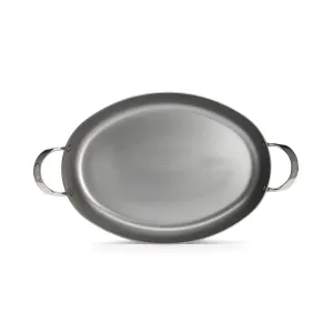 de Buyer Mineral B Carbon Steel Oval Roasting Pan