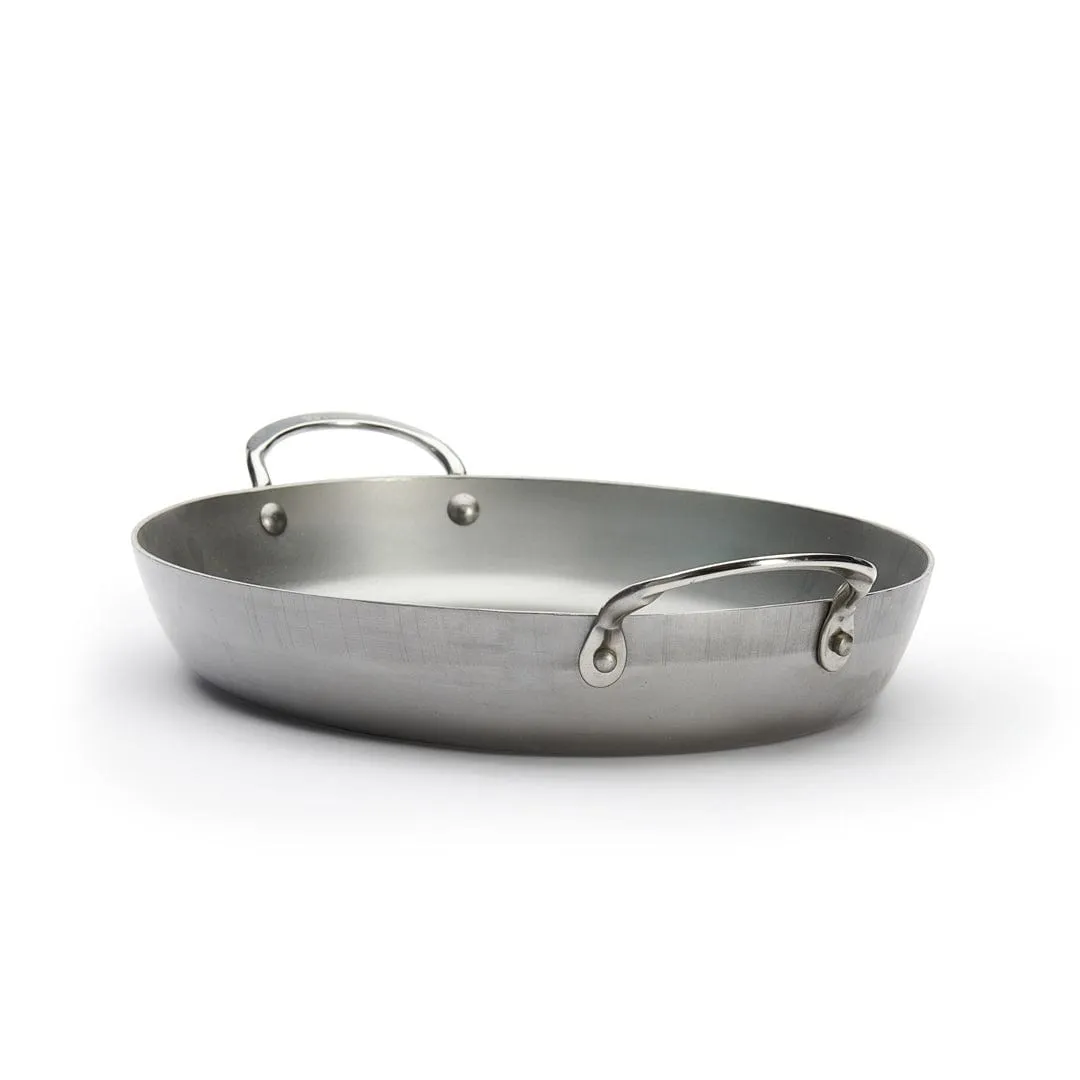 de Buyer Mineral B Carbon Steel Oval Roasting Pan