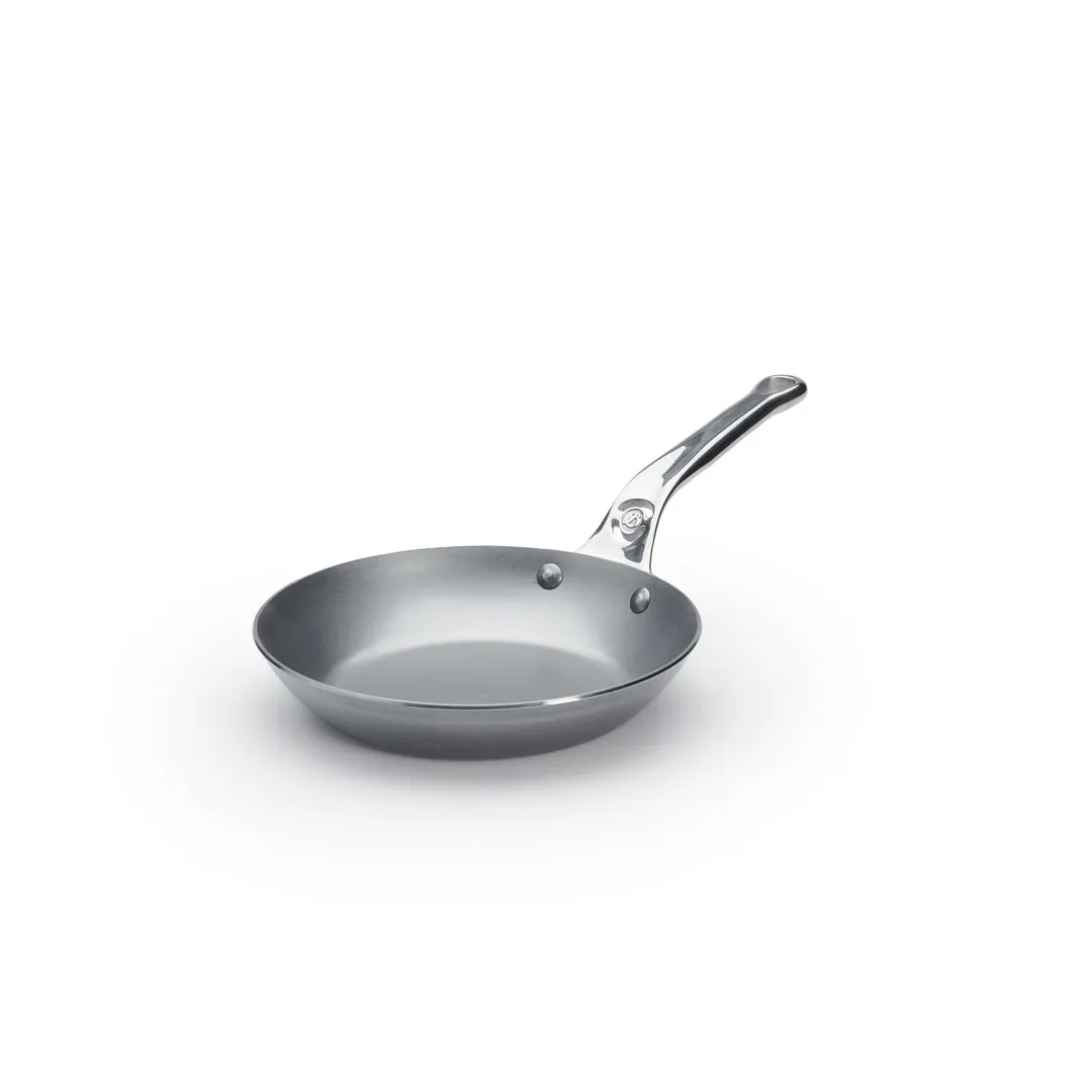 de Buyer Mineral B Pro Carbon Steel Frypan with Oven Safe Handle - 8. 9.5. 11