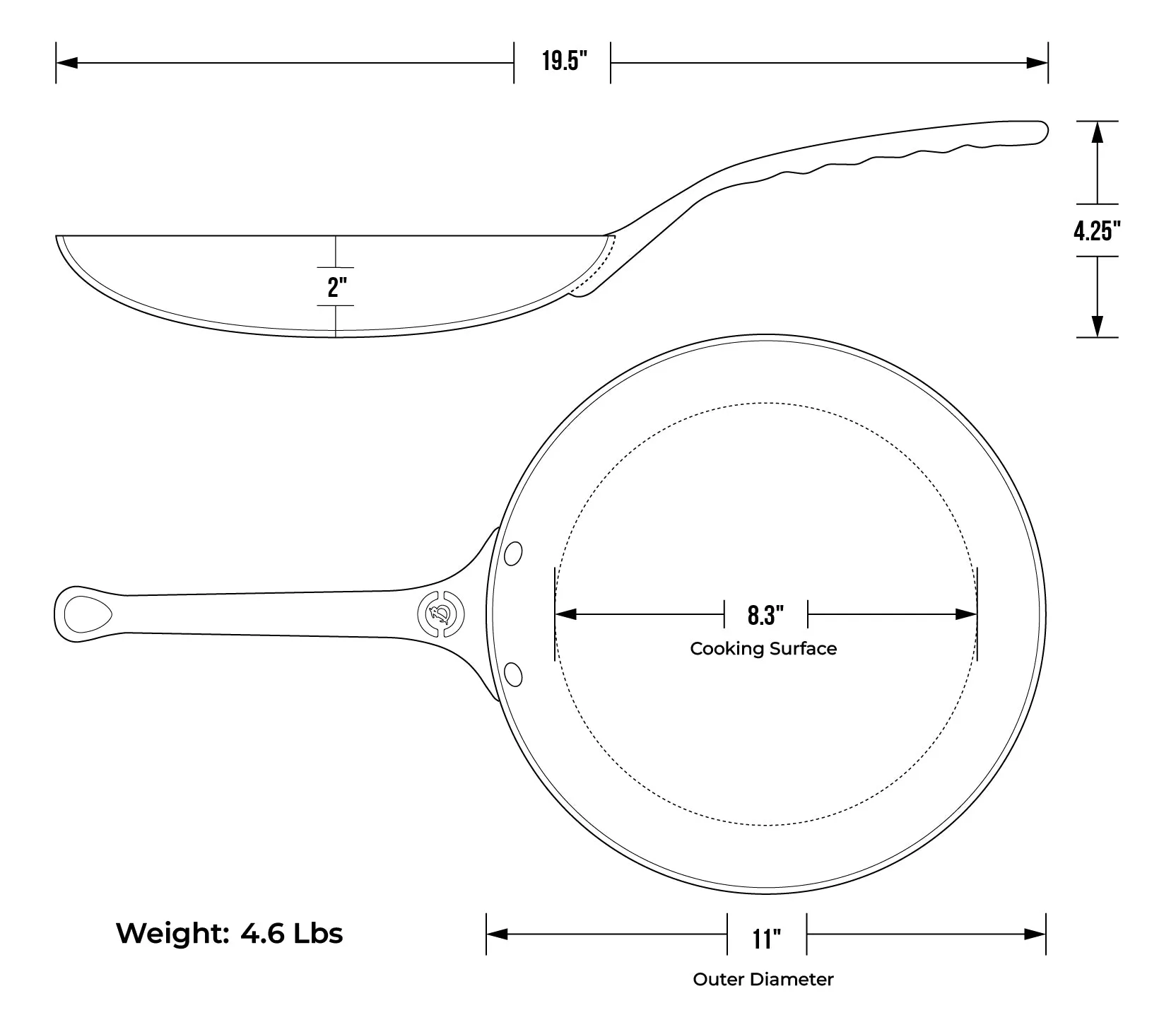de Buyer Mineral B Pro Carbon Steel Omelette Pan with Oven Safe Handle - 9.5. 11