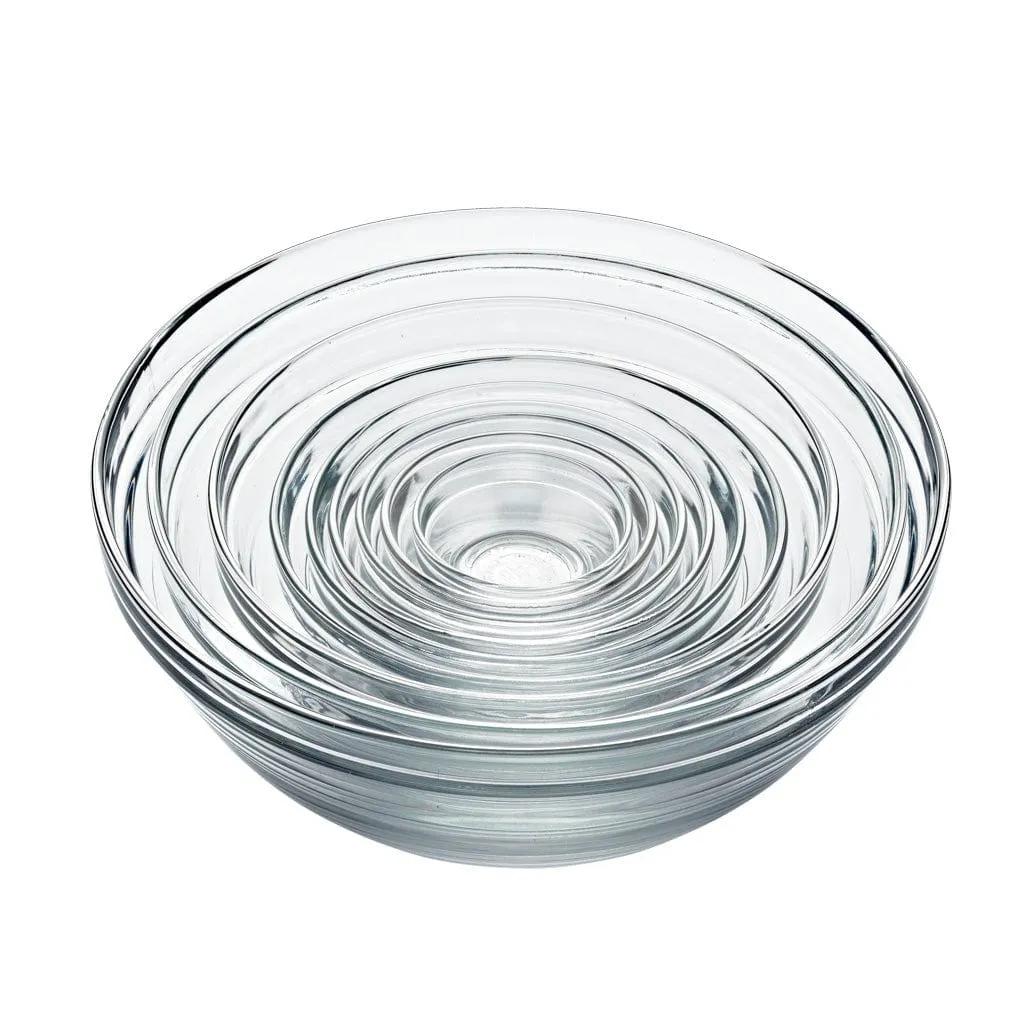 Duralex Le Gigogne Stackable & Durable Tempered Glass Bowls - Made in France - Various Sizes