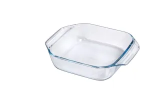 Duralex Ovenchef Durable Tempered Glass Bakeware - Square Roaster & Baker - 2.9 Quart - 11 x 9