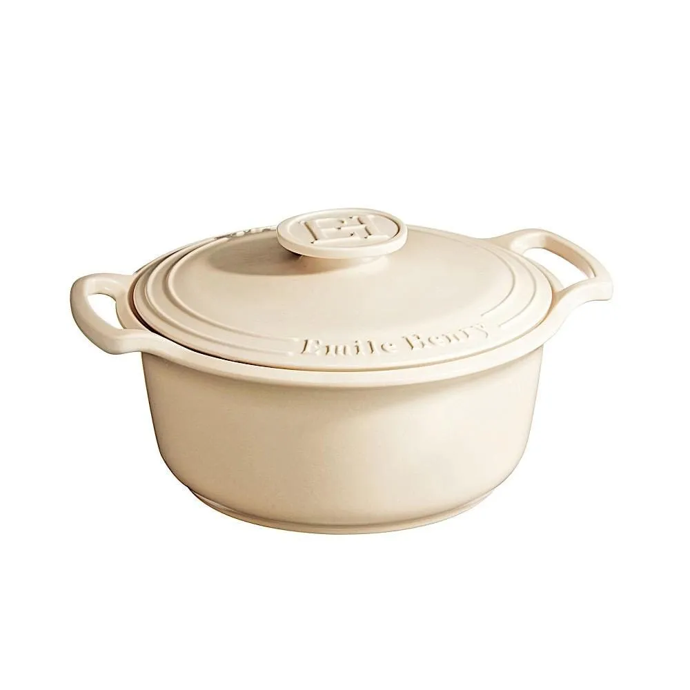 Emile Sublime Dutch Oven/Stewpot. 4 Qt.. Creme