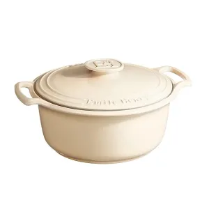 Emile Sublime Dutch Oven/Stewpot. 6 Qt.. Creme