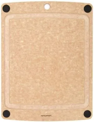 Epicurean Wood Cutting Board. Beige. 17.5 X 13