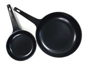 Evaco / Cast Non-Stick 2-Piece Set Ceramic. 8 Frying Pan   12 Frying Pan