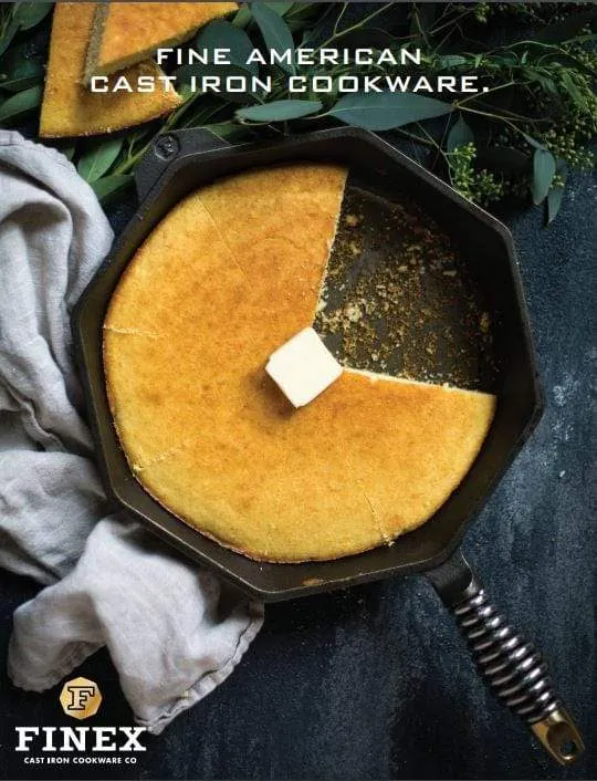 Finex Cast Iron Skillet with Lid (8-12)