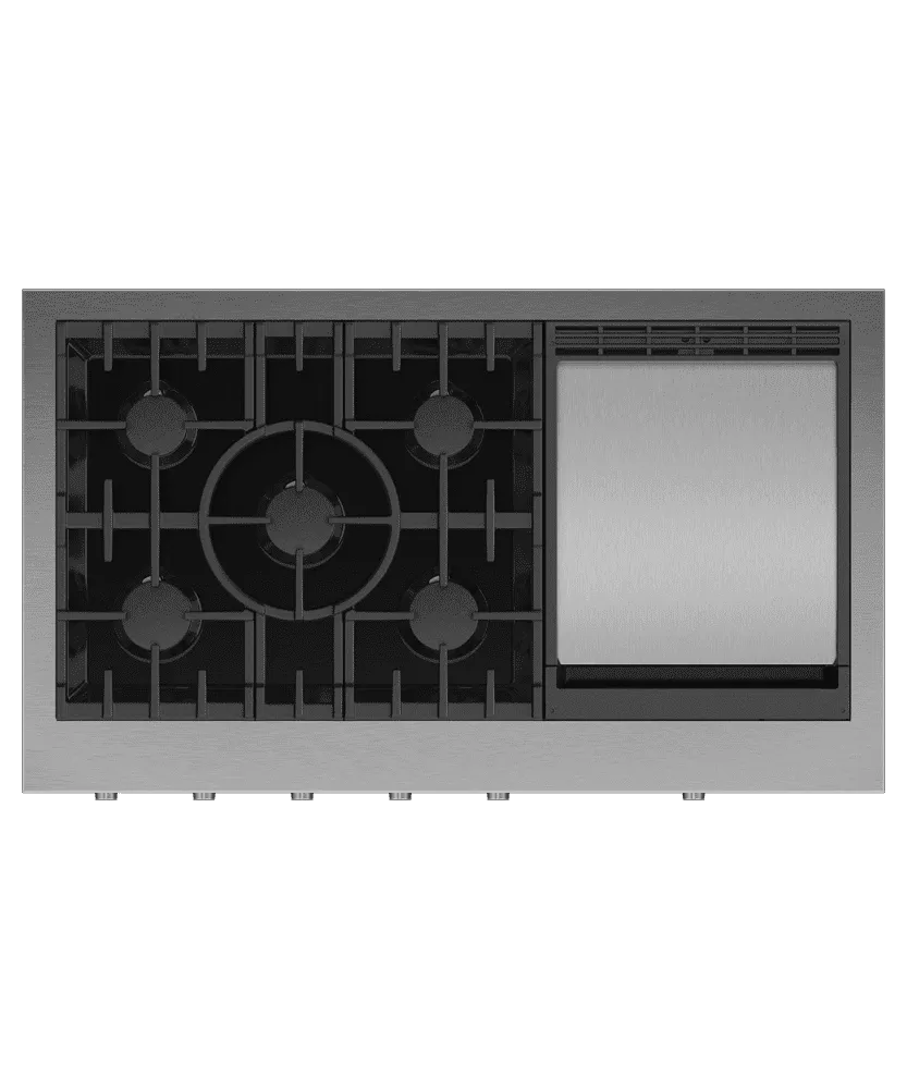 Fisher & Paykel CPV3485GDL Gas Rangetop. 48. Griddle. Lpg