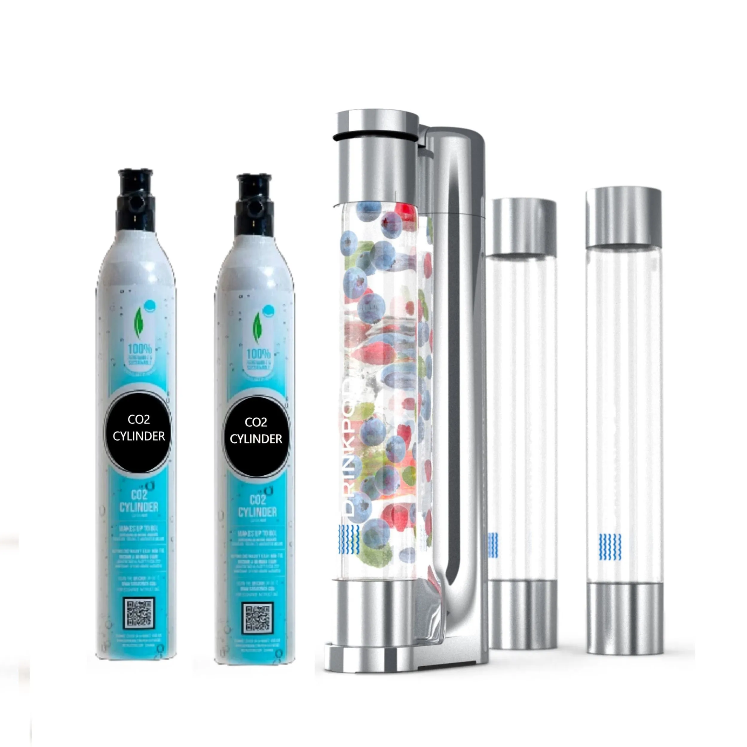 FIZZPod 1  Soda Maker   CO Cylinder (2-pack) by Drinkpod
