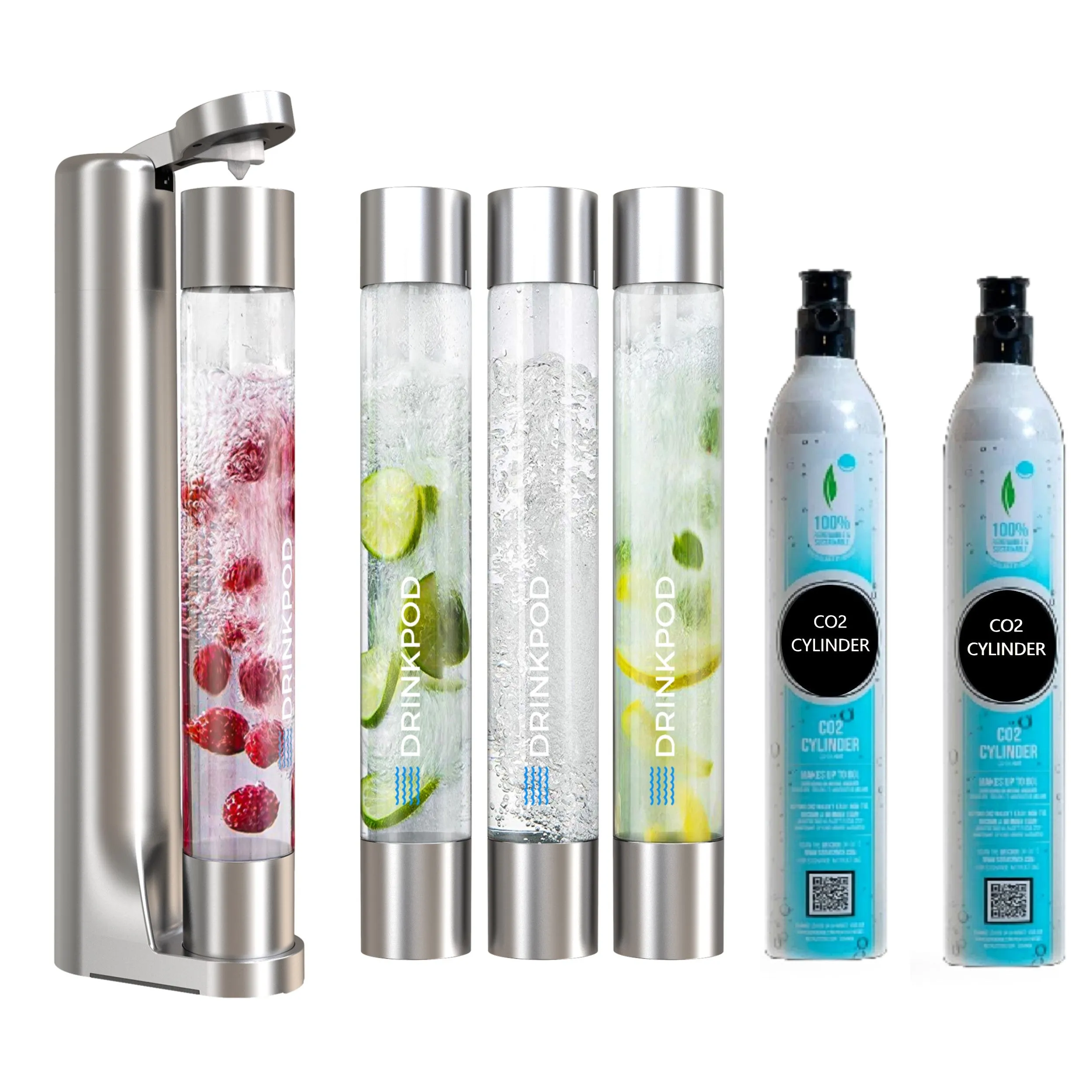 FIZZPod 1  Soda Maker   CO Cylinder (2-pack) by Drinkpod