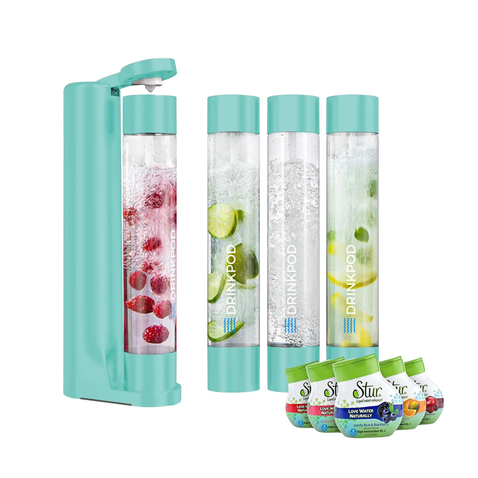 FIZZPod 1  Soda Maker   Stur Water Flavor Enhancemer Pack by Drinkpod