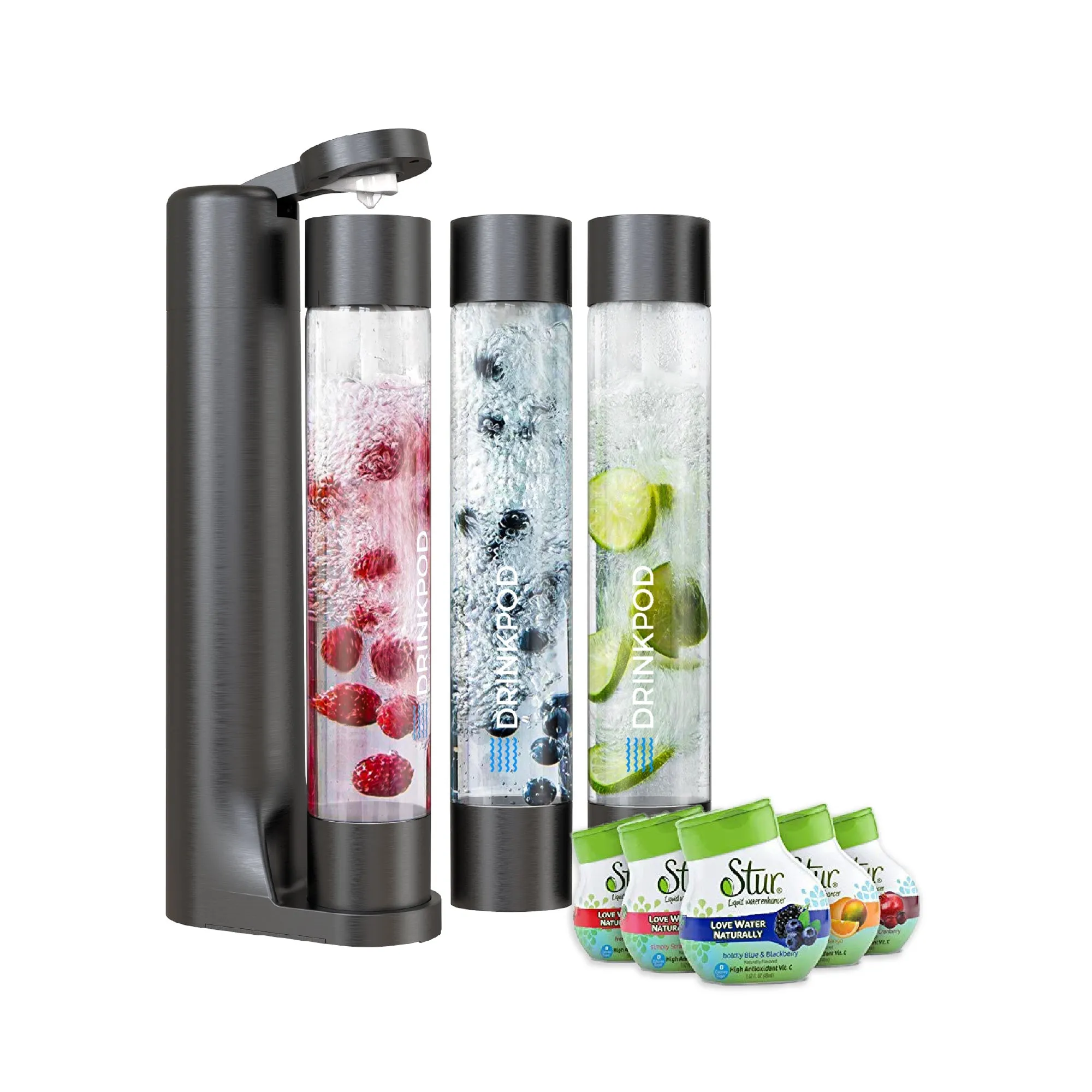 FIZZPod 1  Soda Maker   Stur Water Flavor Enhancemer Pack by Drinkpod
