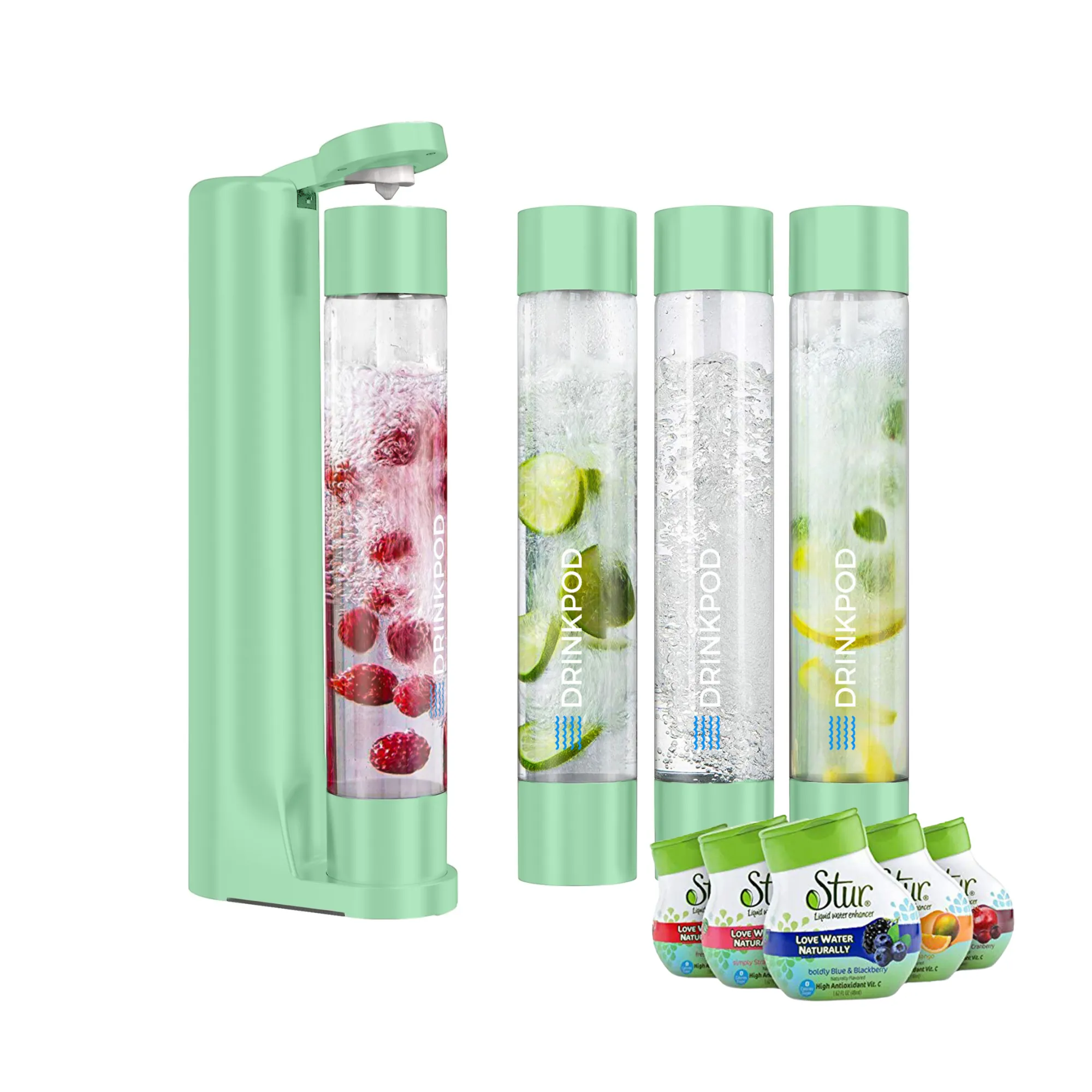 FIZZPod 1  Soda Maker   Stur Water Flavor Enhancemer Pack by Drinkpod