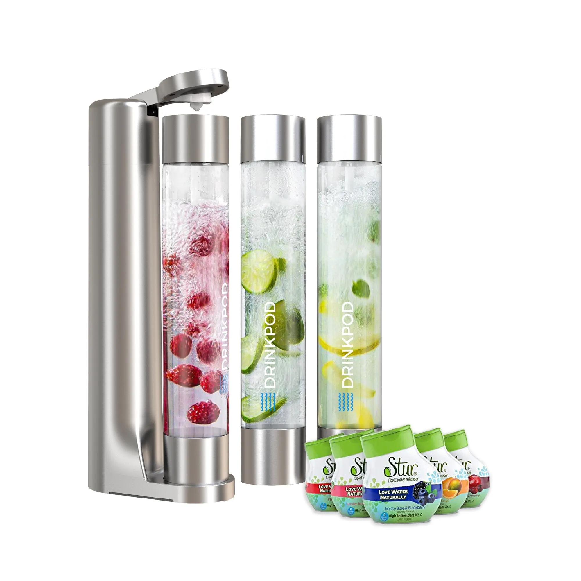 FIZZPod 1  Soda Maker   Stur Water Flavor Enhancemer Pack by Drinkpod