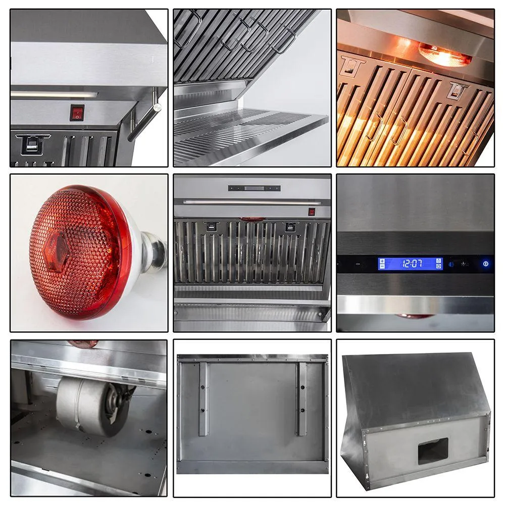 Forno FRHWM502930 Savona - 30 Wall Mount Range Hood Baffle Filter & Back Splash
