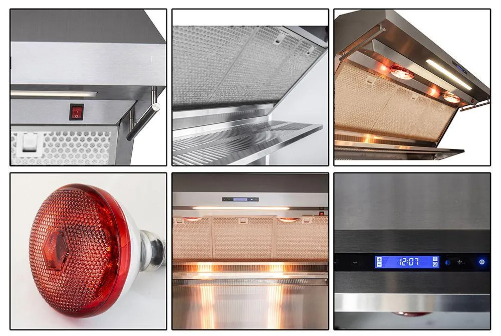Forno FRHWM502936HB Savona - 36 Wall Mount Range Hood With Hybrid Filters & Back Splash