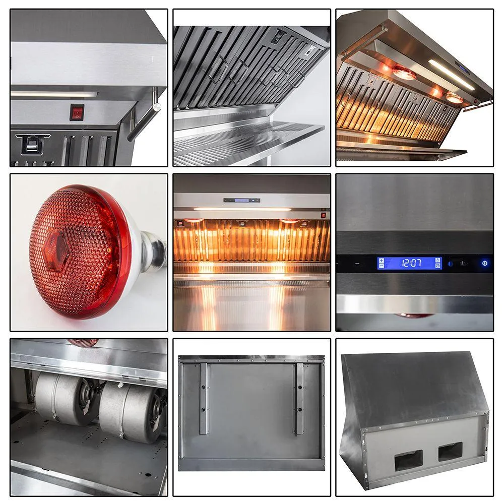 Forno FRHWM502948 Savona - 48 Wall Mount Range Hood Baffle Filter & Back Splash