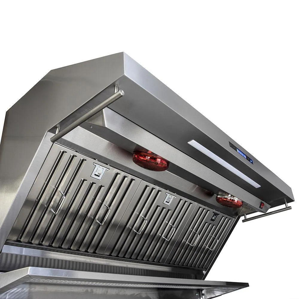 Forno FRHWM502948 Savona - 48 Wall Mount Range Hood Baffle Filter & Back Splash